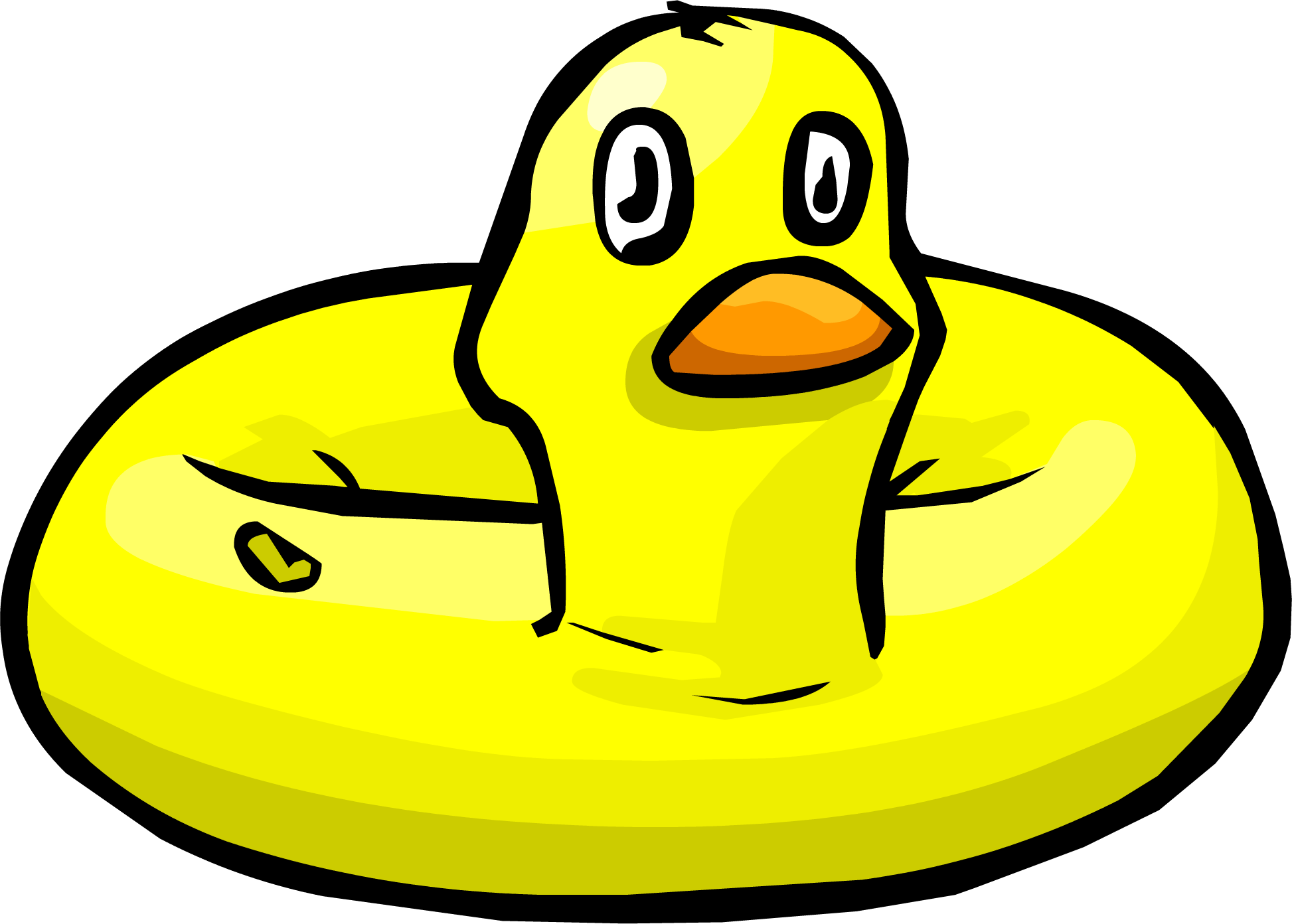 Inflatable Duck - Club Penguin Rubber Duck (1946x1392)
