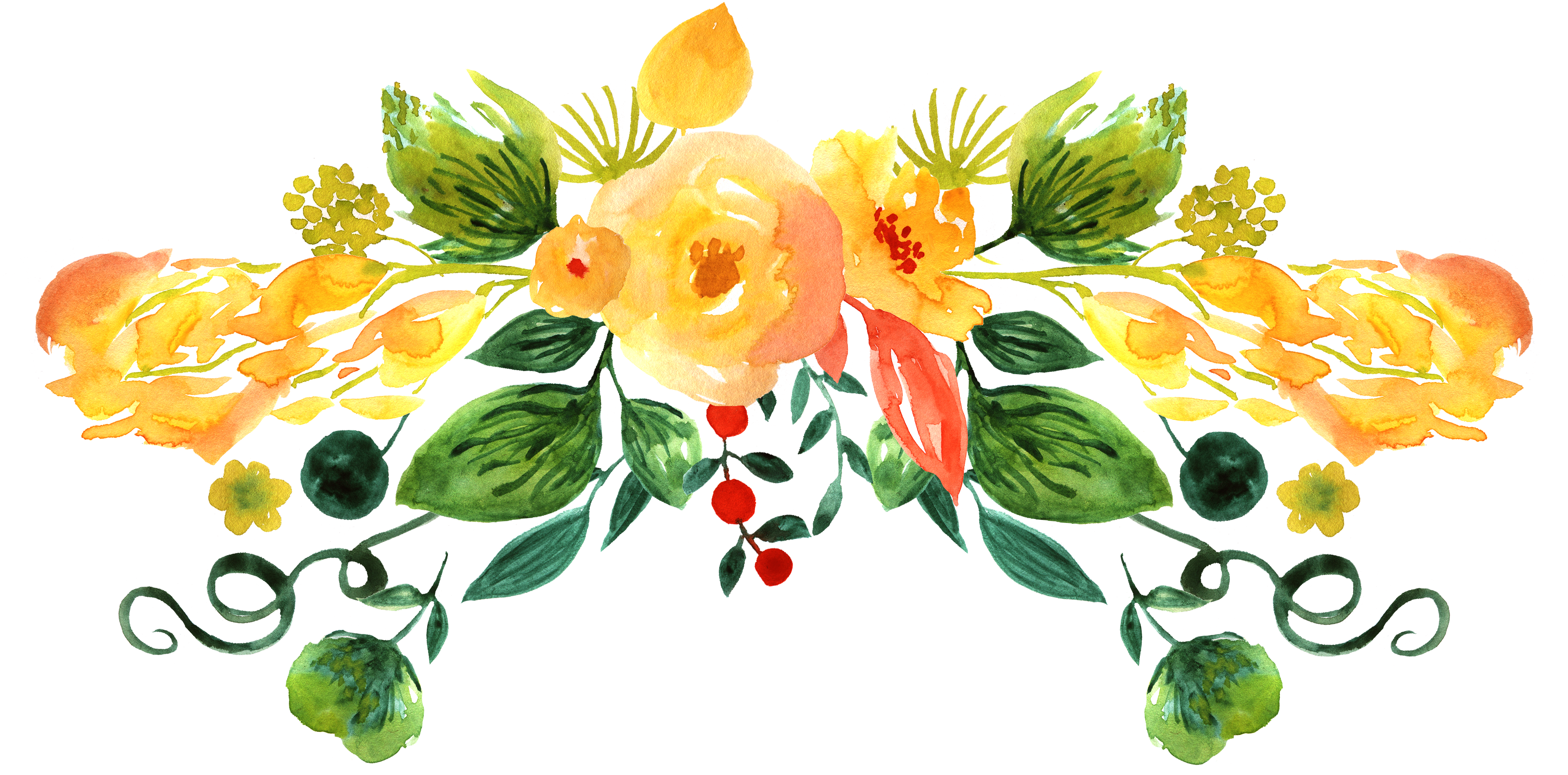 Floral Design Dibujo - Flores Watercolor Png (3600x2192)