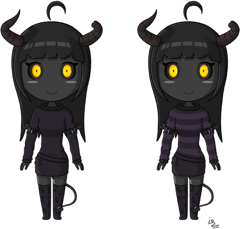 Demon Girl By Jotheweirdo - Cartoon (939x850)