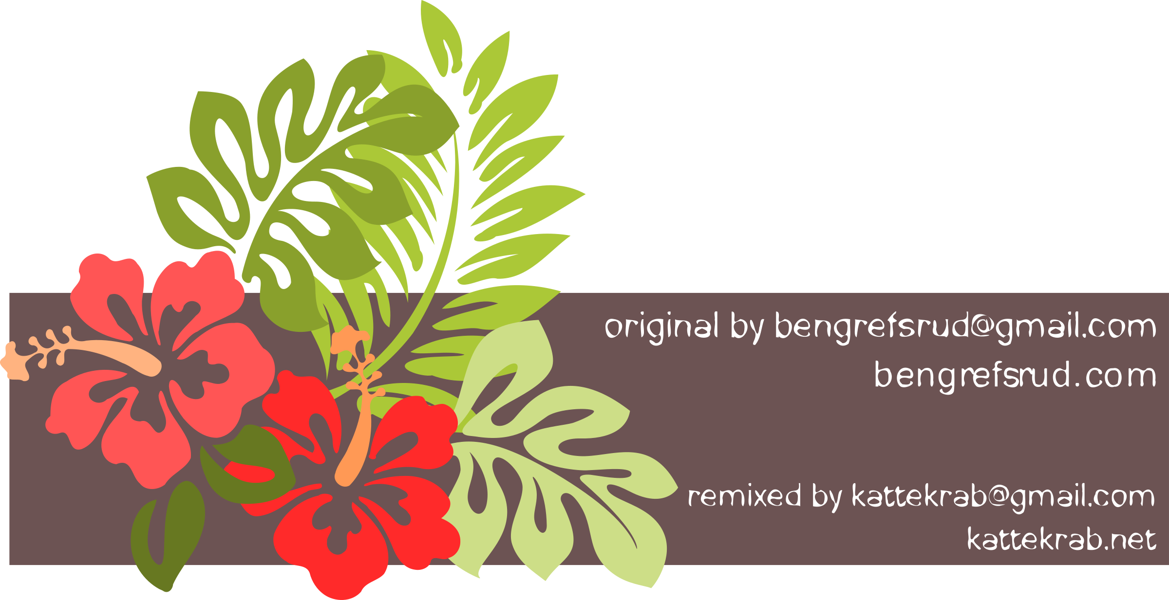 Free Hawaiian Clip Art Pictures - Hawaiian Clip Art Borders (2400x1233)