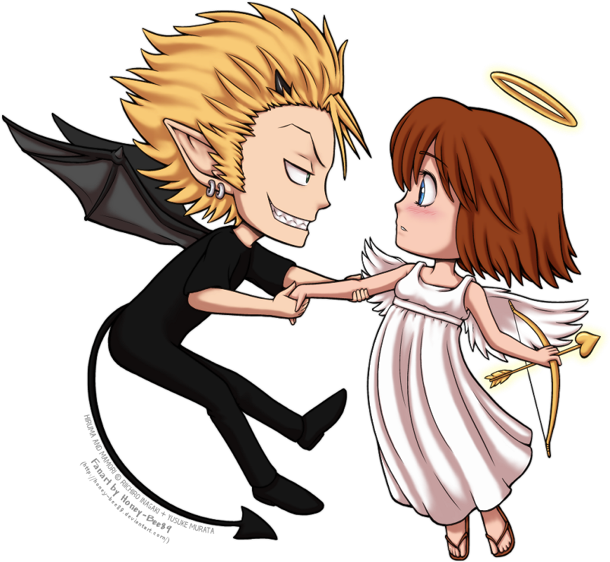 Angel Meets Demon By Ox Honey Bee Xo - Yoichi Hiruma (900x818)