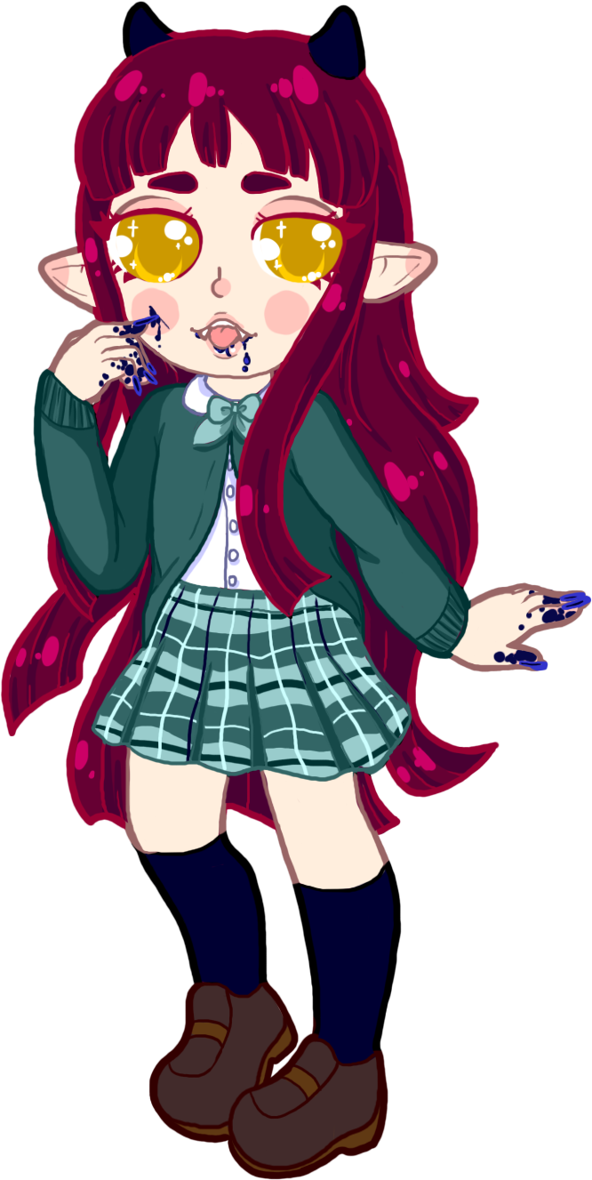 Original Art Digital Art Chibi Cute Cute Art Kawaii - Cartoon (666x1327)