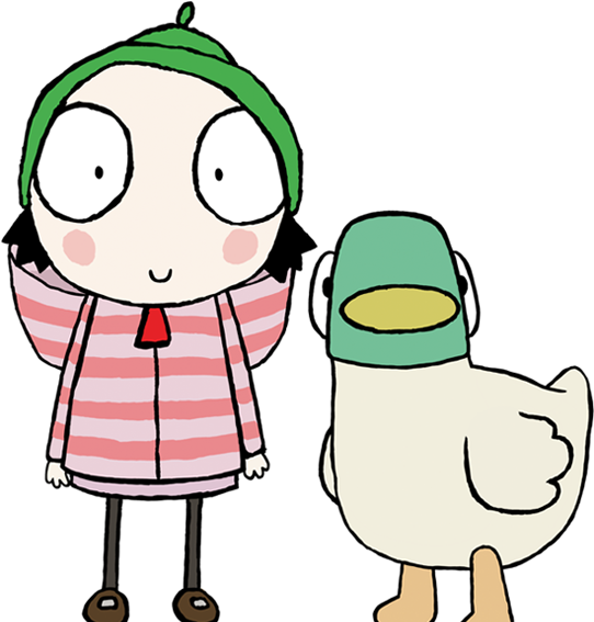 Sarah And Duck Drawing - Sarah And Duck Sarah (640x640)