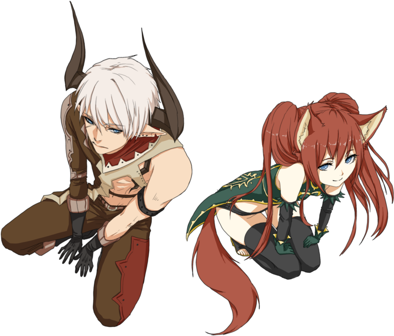 Anime Girl Fox Demon Download - Castanic Demon Elin (900x760)