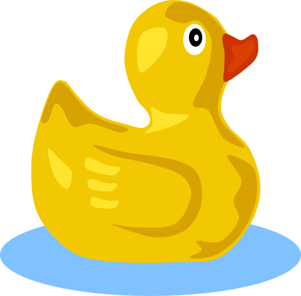 Rubber Ducky Clipart (600x589)