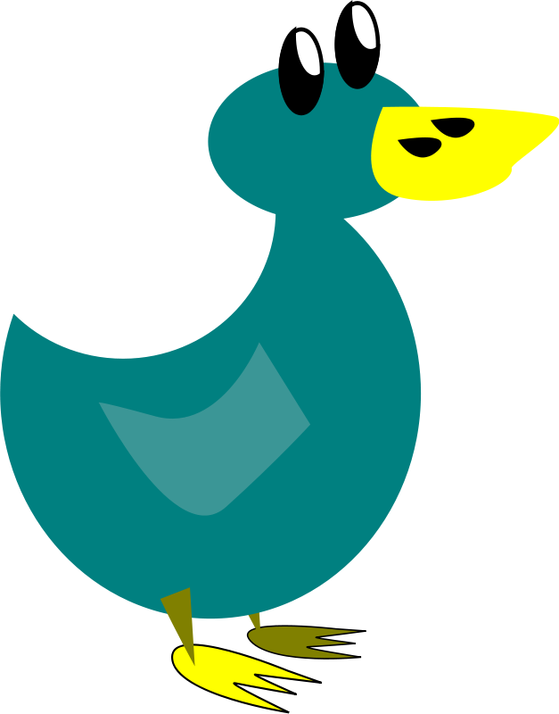 Duck Bird Mallard Anseriformes Clip Art - Aves Acuáticas Dibujos (627x800)