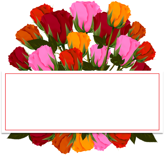 Art Flower Pictures 29, Buy Clip Art - Valentines Canvas Lunch Tote (1280x1280)