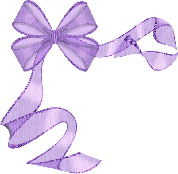 Album - Purple Ribbons Clip Art (580x566)