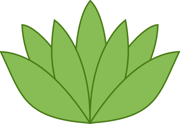 Green Lotus Clip Art At Clkercom Vector Clip Art Online - Easy Drawings Of Flowers (600x414)
