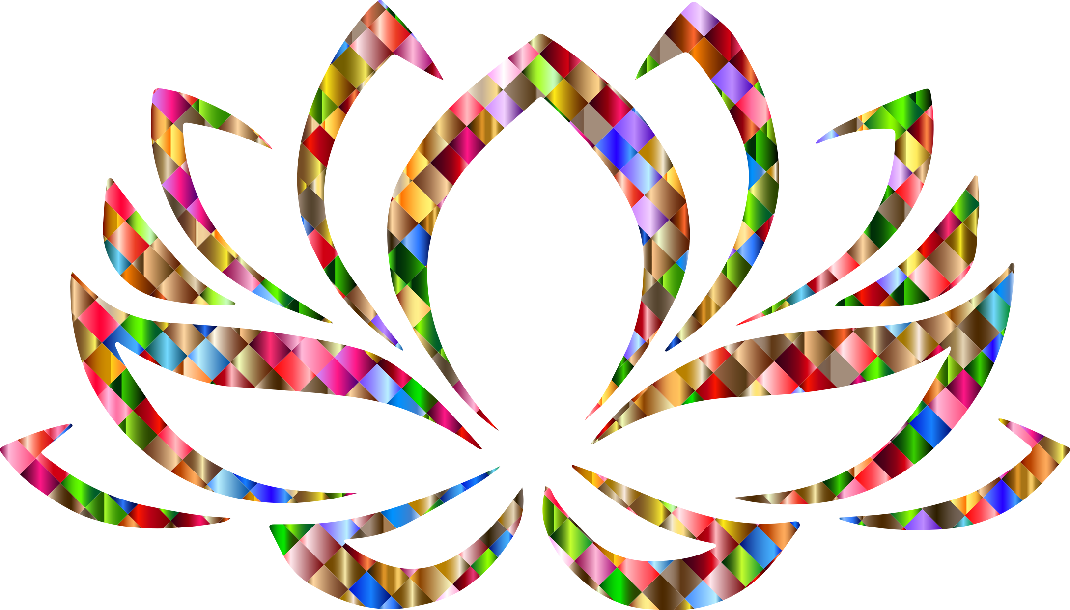 Lotus Flower 7 - Flor De Lotus Stencil (2178x1242)