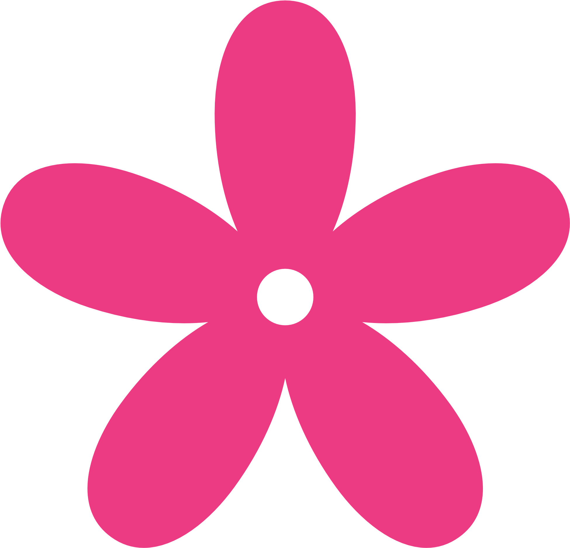 Retro Flower 8 Color Colour Coral 2 Peace Xochi - Red Flower Clip Art (1969x1952)