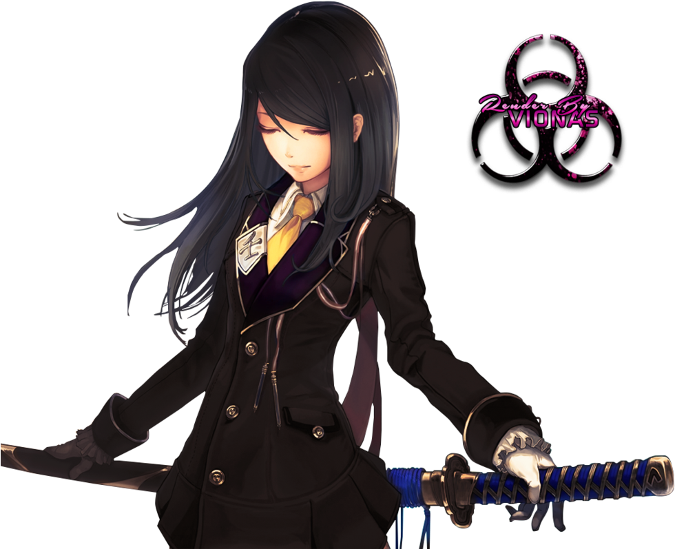 Anime Demon Girl With Sword For Kids - Anime Female Characters With Swords (1024x819)