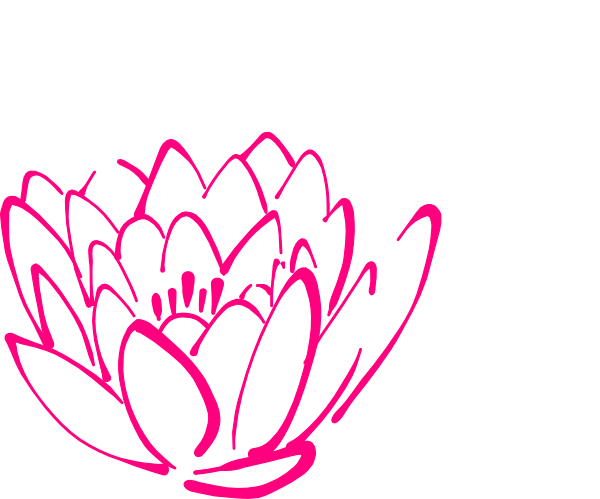 Pink Lotus Flower Clipart - Lotus Flower Ornament (round) (600x499)