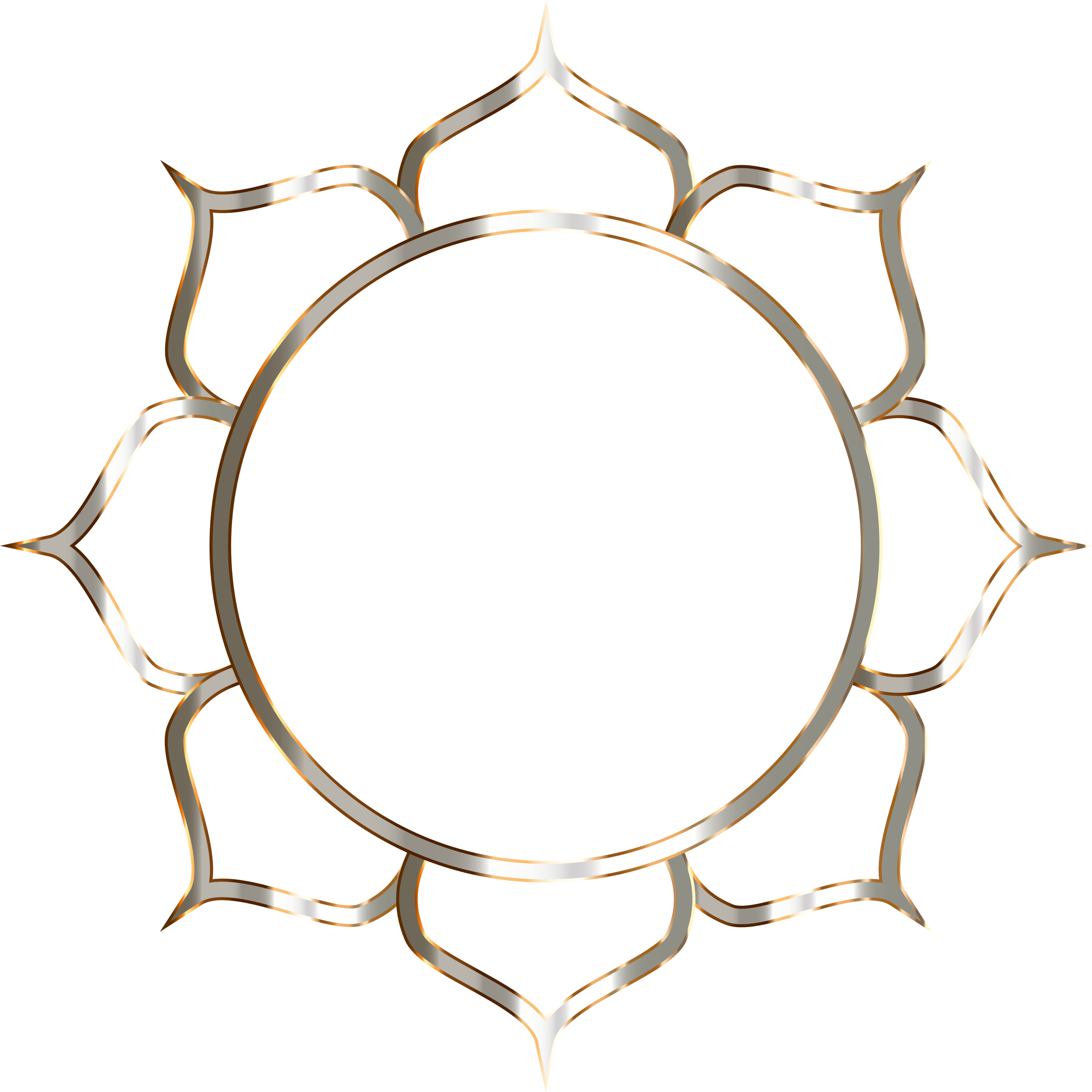 Lotus Flower Line Art No Background - Lotus Flower Line Art No Background (2386x2386)
