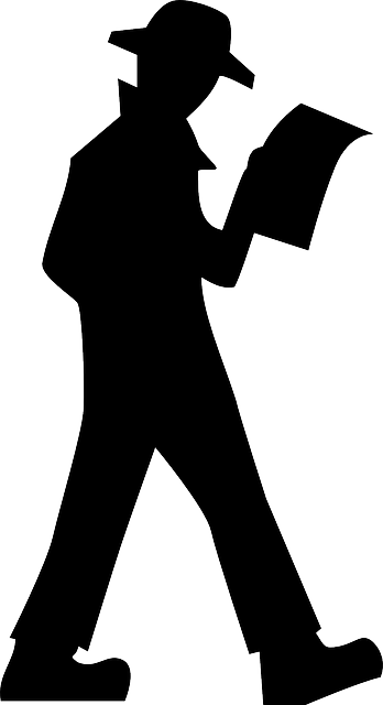 Walker Man Map People Silhouette Walk Walking Public - Boy Spy Silhouette (348x640)