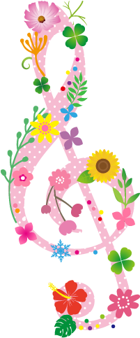 植物のト音記号イラスト - Music (500x500)