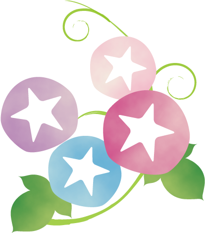 朝顔の花イラスト - Us Resident (500x500)