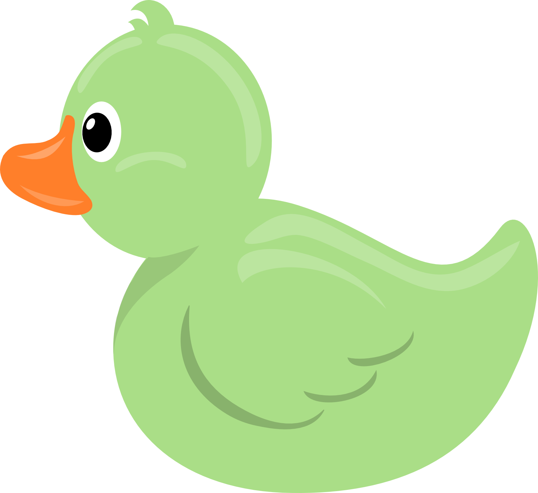 Rubber Duck Clipart - Bird Clipart Transparent Background (1733x1589)