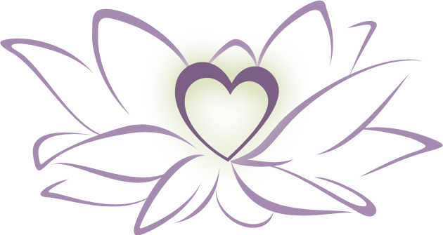 Clip Art - Lotus Flower With Heart (630x335)