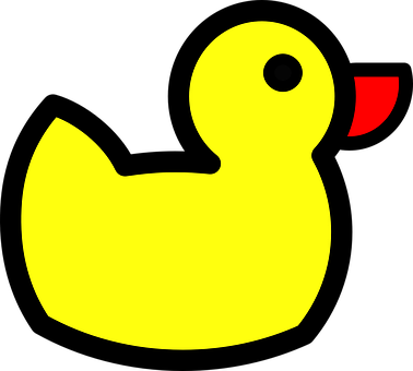 Duck Duckling Toy Rubber Baby Bath Yellow - Rubber Duck Clip Art (378x340)