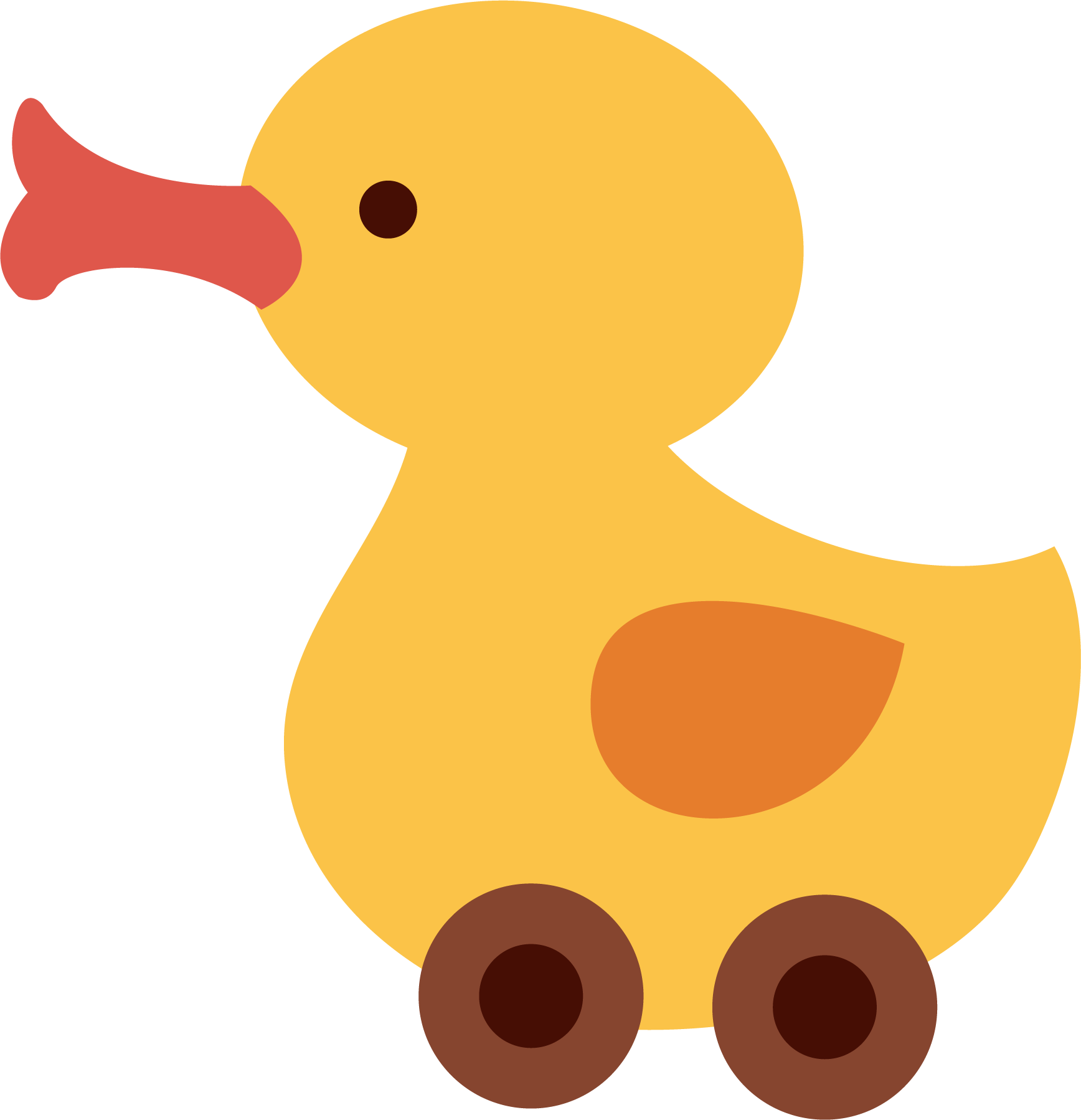 Vector Cartoon Cute Duckling - Duck (1736x1798)