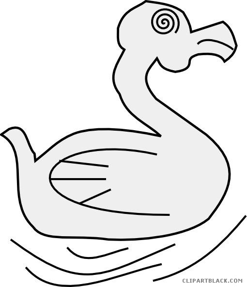 Grayscale Duck Animal Free Black White Clipart Images - Clip Art (510x593)