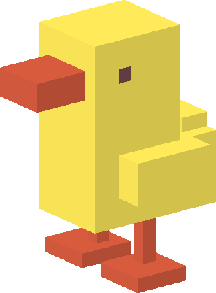 Baby Duck - Crossy Road Baby Chicken (309x419)