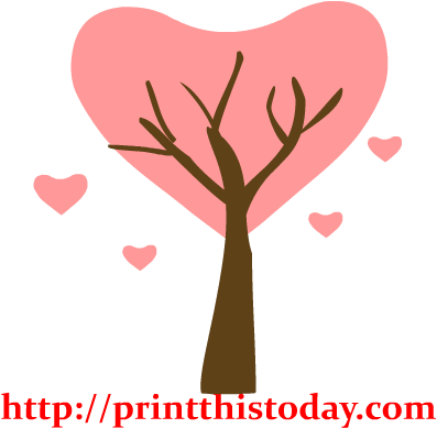 Hearts Clipart Pretty Heart - Love Tree Clipart (417x417)