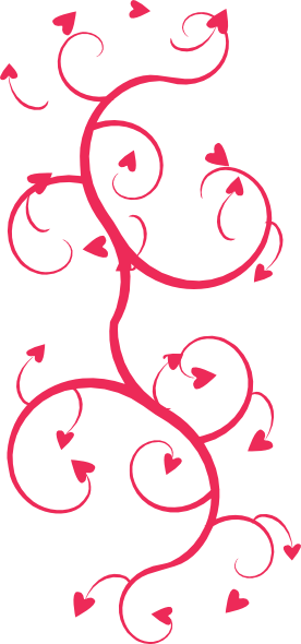 Swirl Heart Cliparts - Swirls With Hearts (276x590)