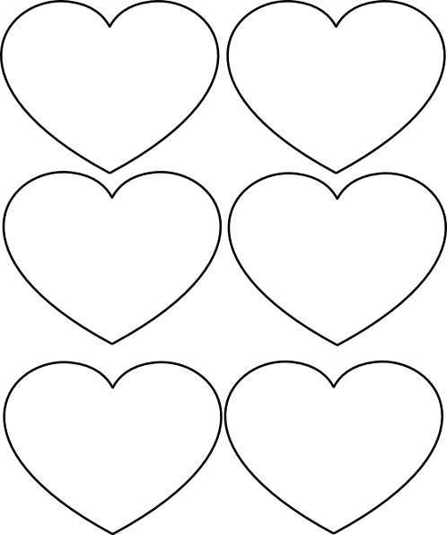 Printable Valentines Hearts Hearts Clip Art At Clker - Clip Art (498x595)