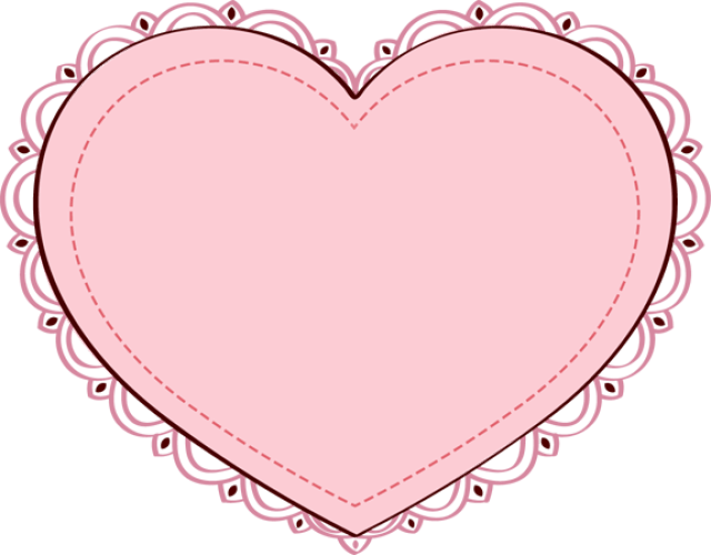 Pink Heart Image - Pink Heart Png (640x500)