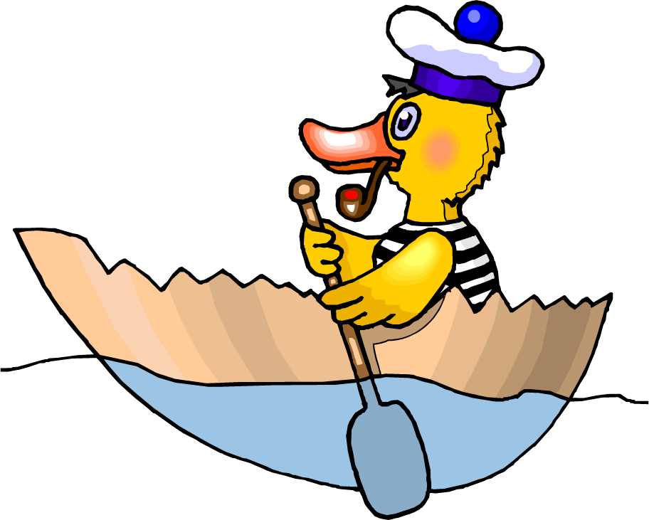 Cartoon Rowing Boat Clip Art - Row Boat Clipart (912x731)