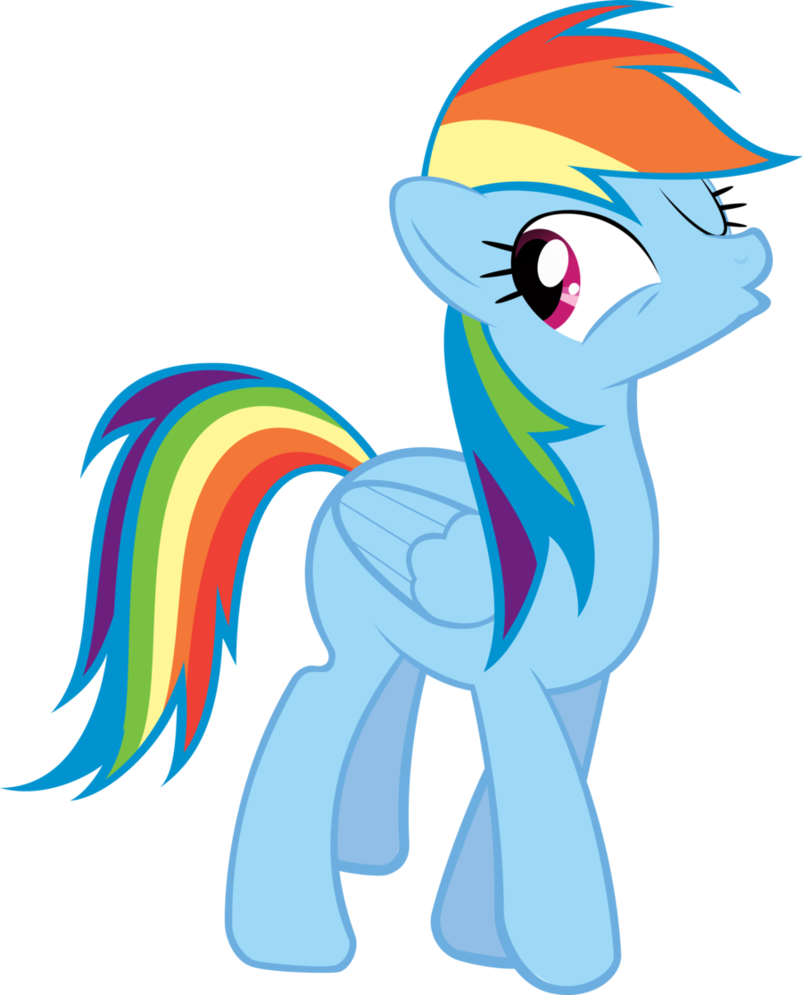 Duckface, Rainbow Dash, Safe, Simple Background, Transparent - Rainbow Dash Transparent Background (803x995)