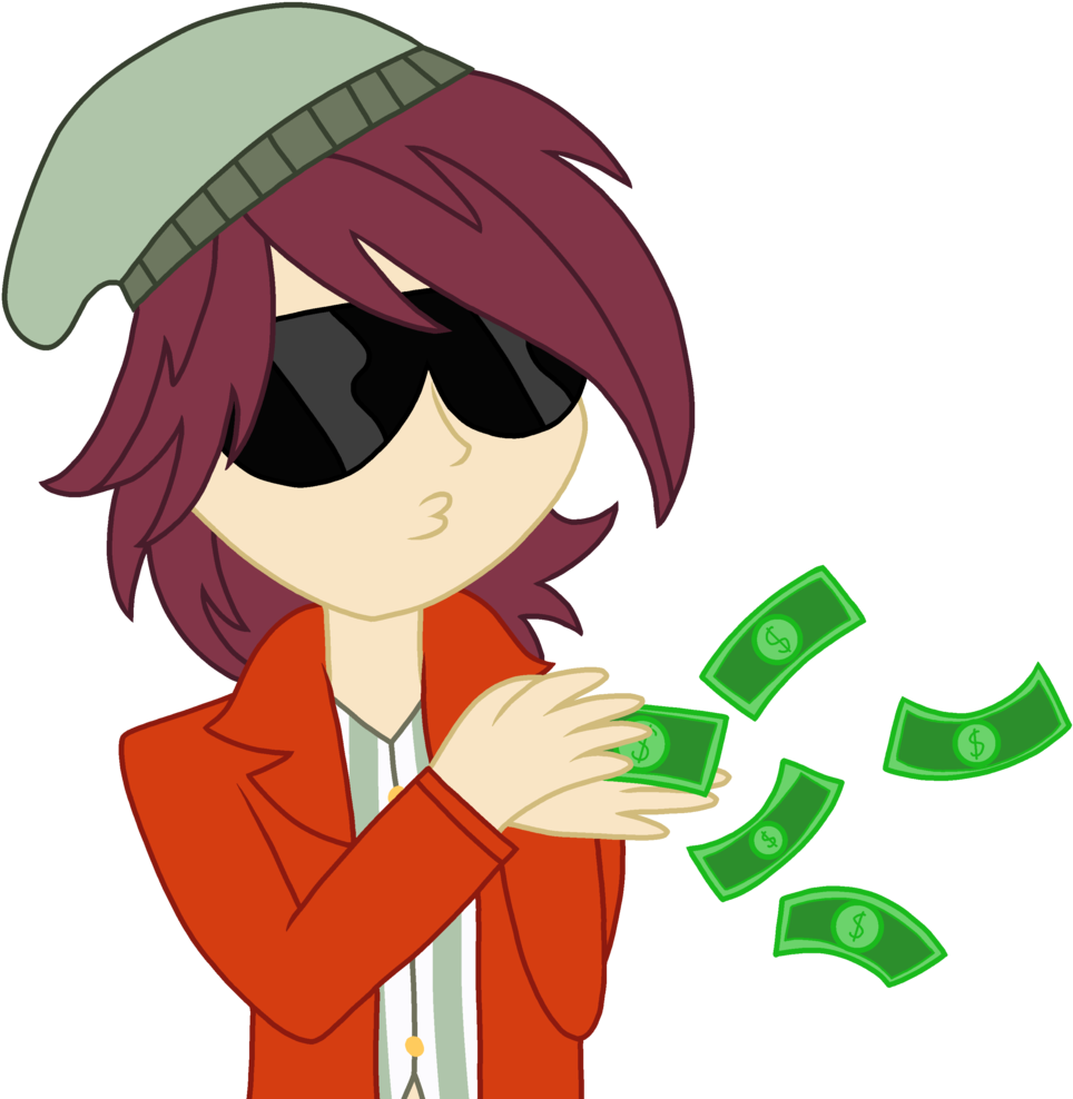Mlprocker123, Beanie, Clothes, Dollar, Duckface, Equestria - All Dat Money (1025x1024)