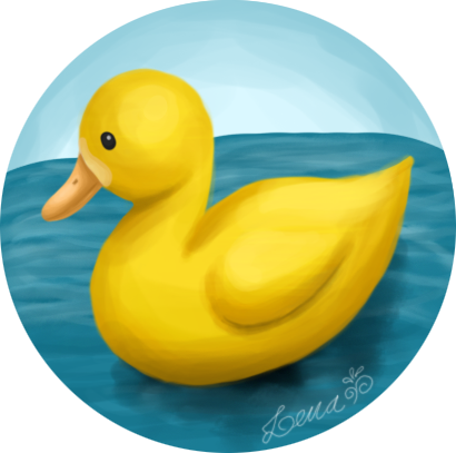 Cute Duck By Llenalove On Clipart Library - Library (410x407)