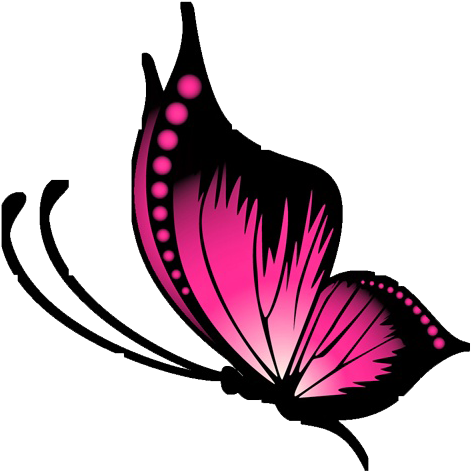 Purple Butterfly Tattoo Designs Png Transparent - Butterfly Tattoo Designs Png (500x499)