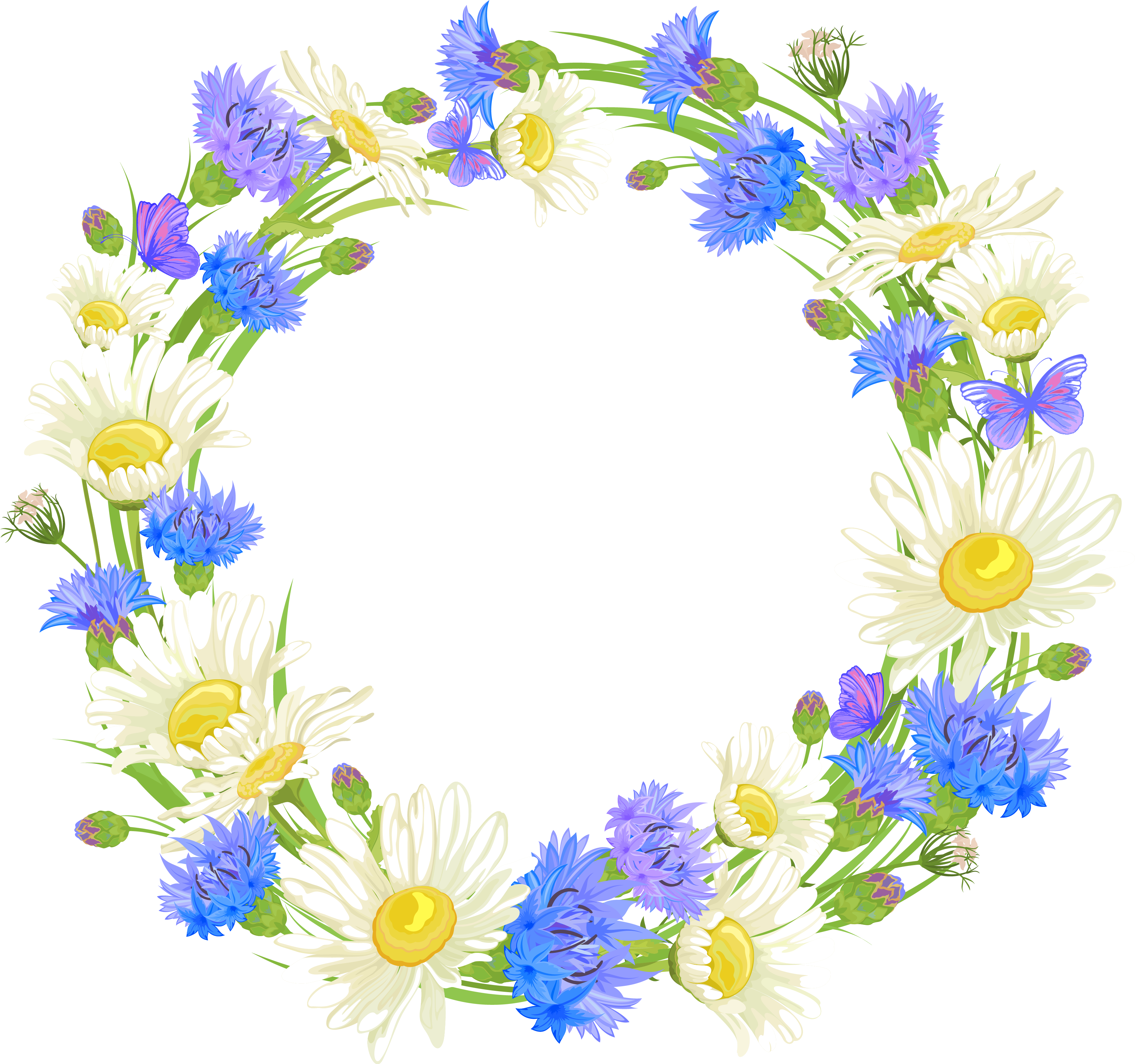 Orchid Clipart Wreath - Personalized Floral Pendant Necklace, Saying Pendant, (3751x3561)