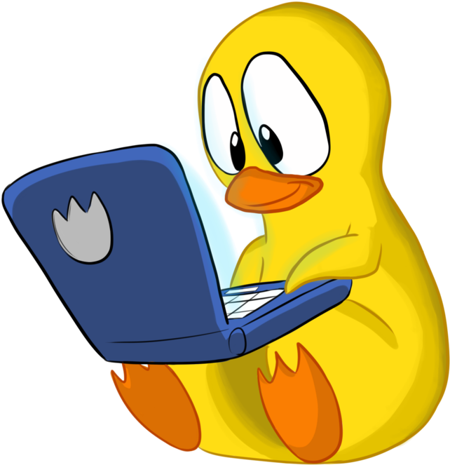 Duck Computer By Jurassiczalar - Computer Duck (1024x1024)
