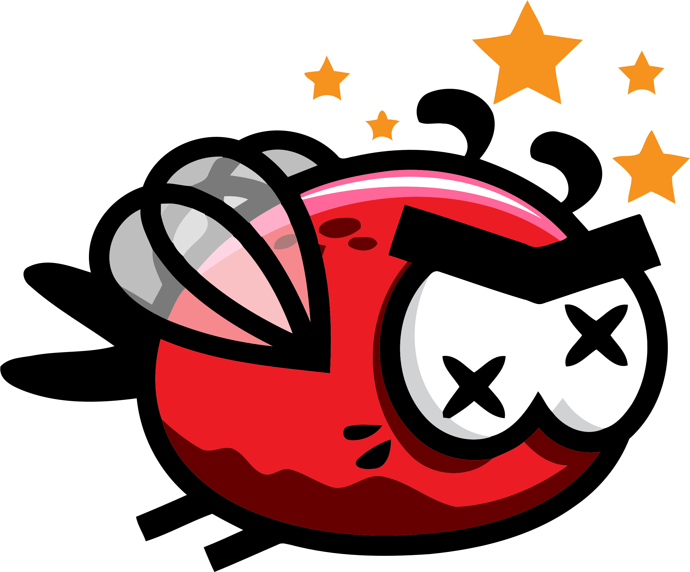 Flying Bird 6 - Insect (2343x1945)