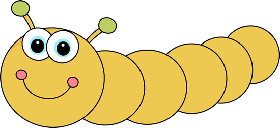 Cartoon Caterpillar - Caterpillar Black And White (550x253)