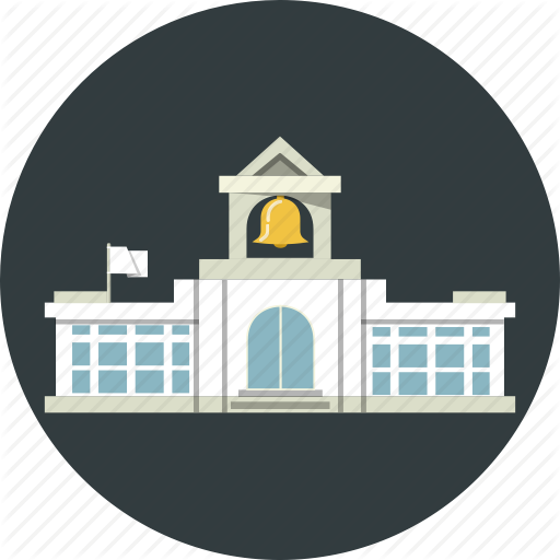 School Building Clipart Png - School College Icon (512x512)