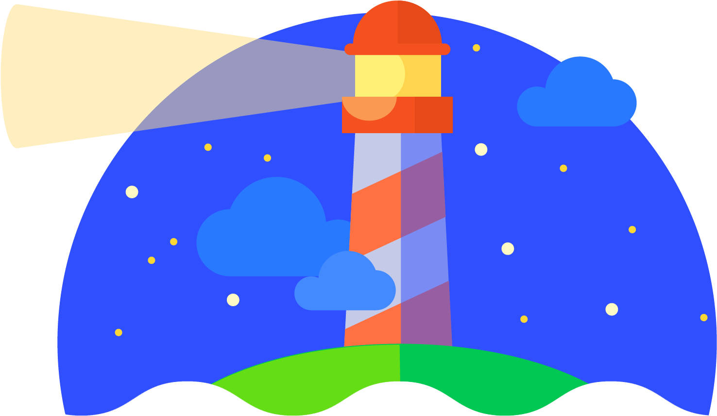 Lighthouse Clipart Building A - Google Lighthouse Logo (1850x1042)