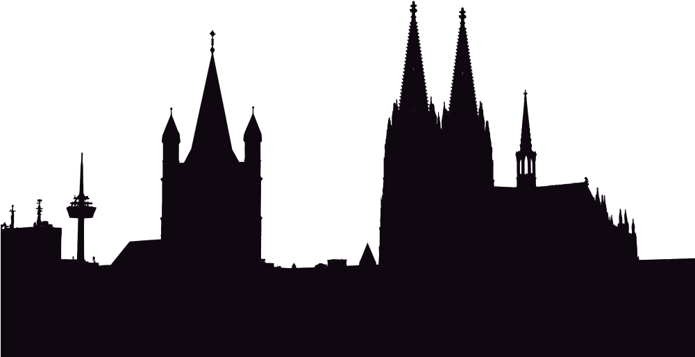 Cologne Germany Silhouette - Köln (1000x551)