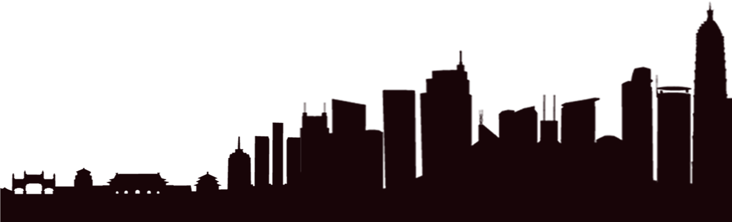 Silhouette Building - Mothers Day Banner Background (2474x753)