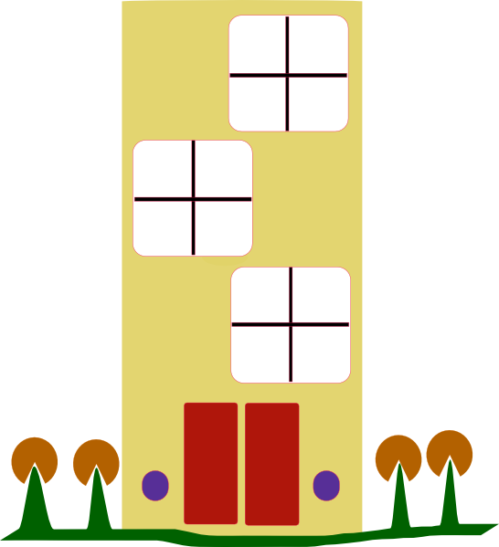 Apartment Free Clipart (546x599)