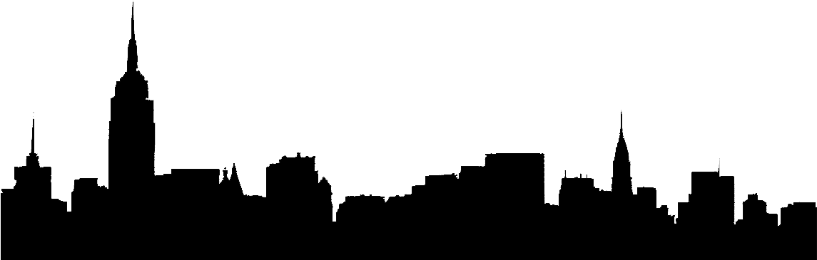 Cityscape Clipart Simple - Statue Of Liberty (1145x385)