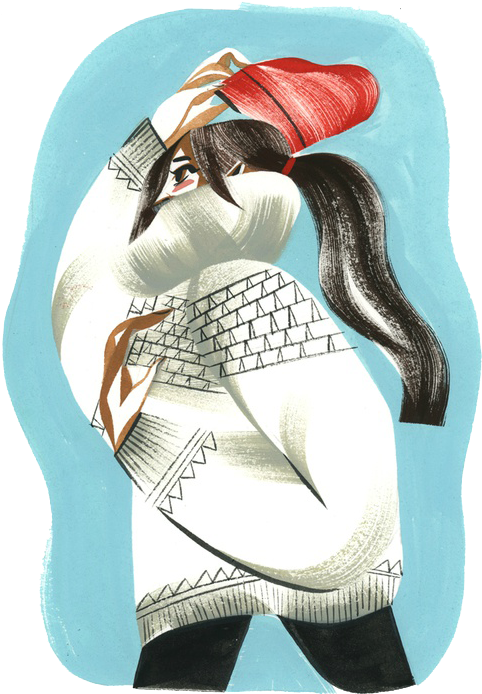 Winter Weather Illustration - Winter Weather Illustration (500x750)