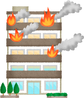 Apartment On Fire - Apartment (345x400)