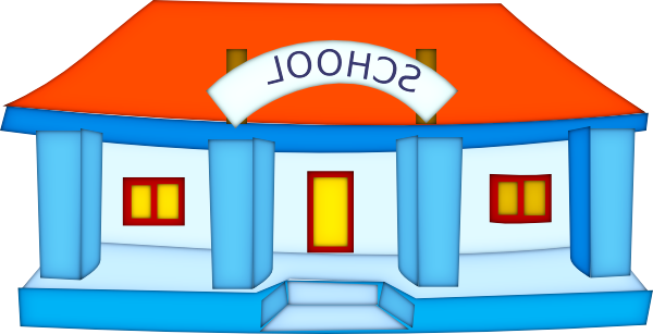 Building Clip Art - School Building Clip Art (600x307)