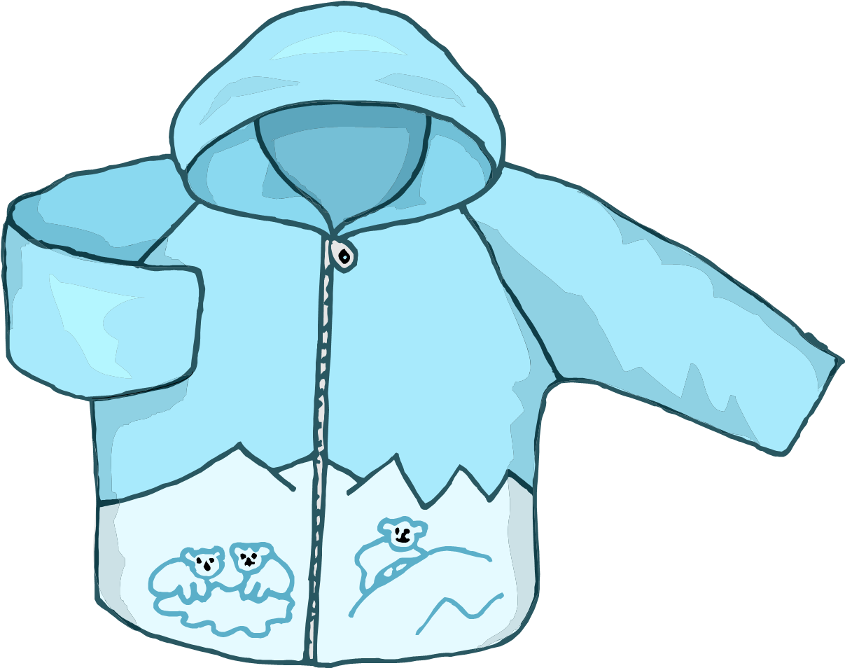 Hood Clipart Jacket - Winter Coat Clipart Png (1213x956)